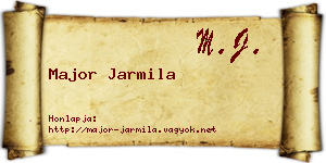 Major Jarmila névjegykártya